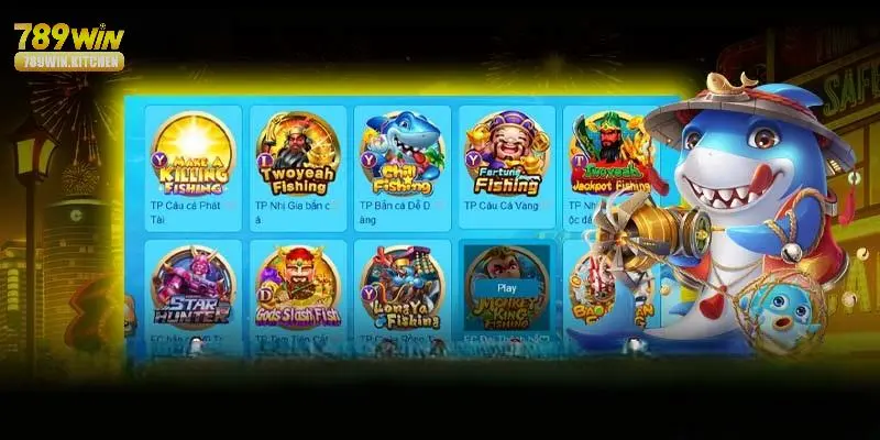 Nhiều sảnh game với các hình thức khác nhau